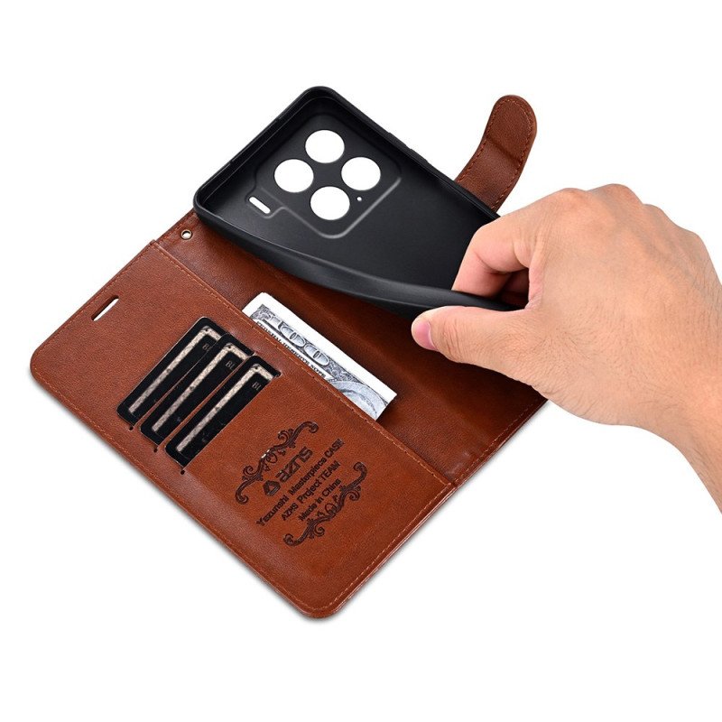 Läderfodral Xiaomi 15 Telefonfodral Azns