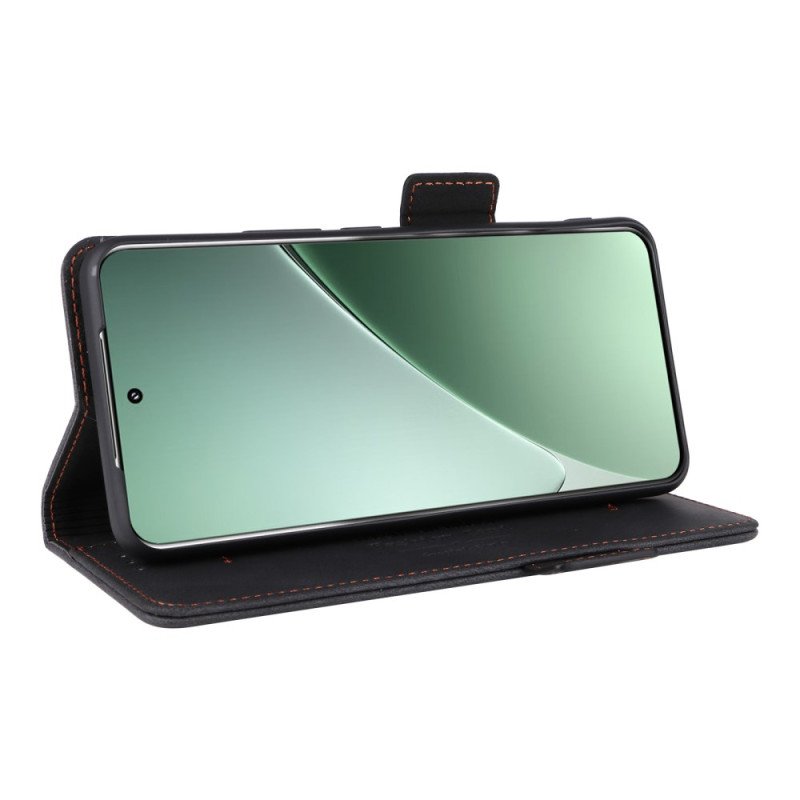 Läderfodral Xiaomi 15 Telefonfodral Plånbok Med Metallisk Dekoration