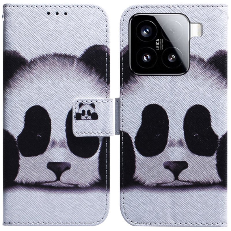 Läderskal Fodral Xiaomi 15 Panda