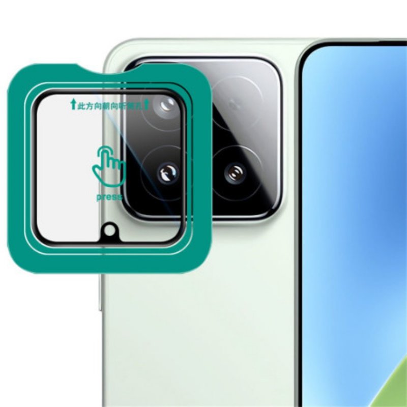 Linsskydd I Härdat Glas För Xiaomi 15. Självpositionerande Ram