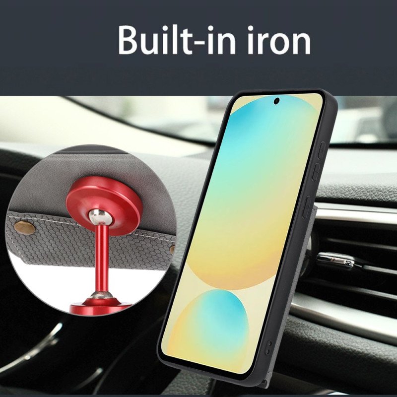 Skal För Xiaomi 15 Lädereffekt Med Korthållare Och Stativ