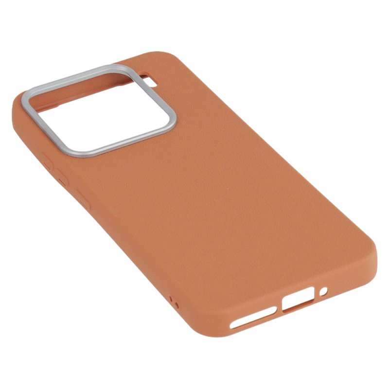 Skal För Xiaomi 15 Läderstruktur