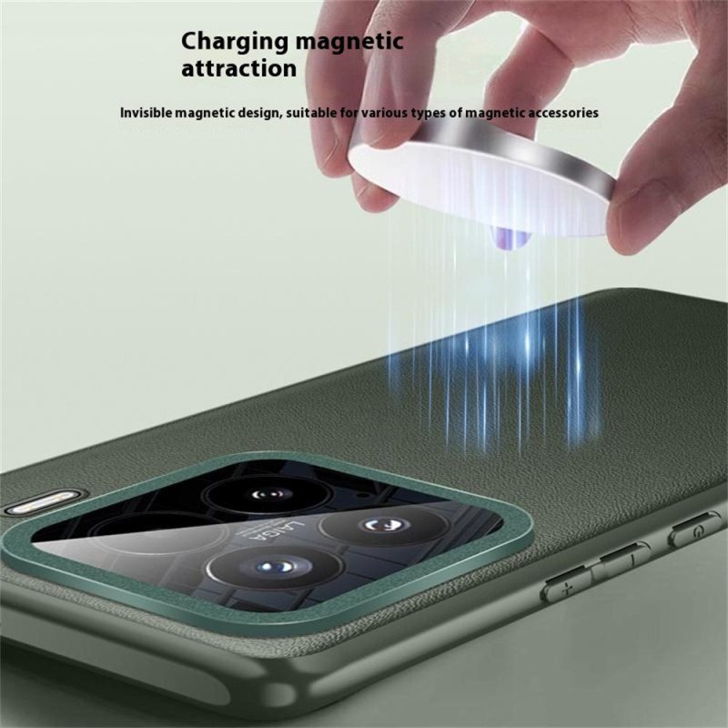 Skal Xiaomi 15 Magsafe-kompatibel Lädereffekt