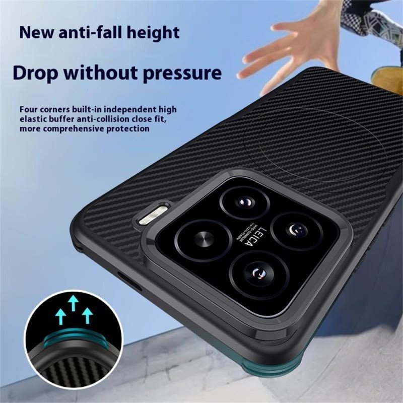 Skal Xiaomi 15 Telefonfodral Magsafe-kompatibel Kolfiber