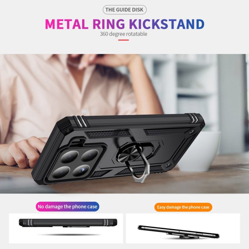 Skal Xiaomi 15 Telefonfodral Ultrahållbart Roterande Stativ