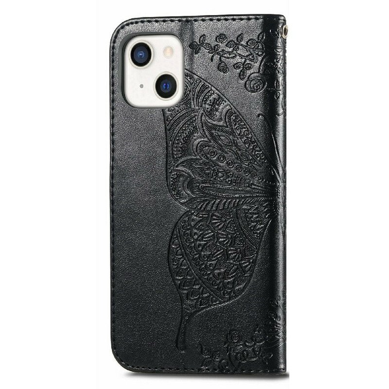 Fodral iPhone 13 Mini Halva Fjärilar