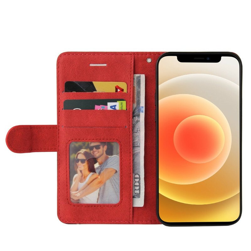 Fodral iPhone 13 Mini Tvåfärgad Signatur Konstläder