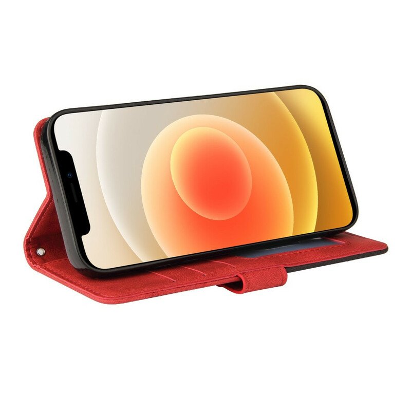Fodral iPhone 13 Mini Tvåfärgad Signatur Konstläder