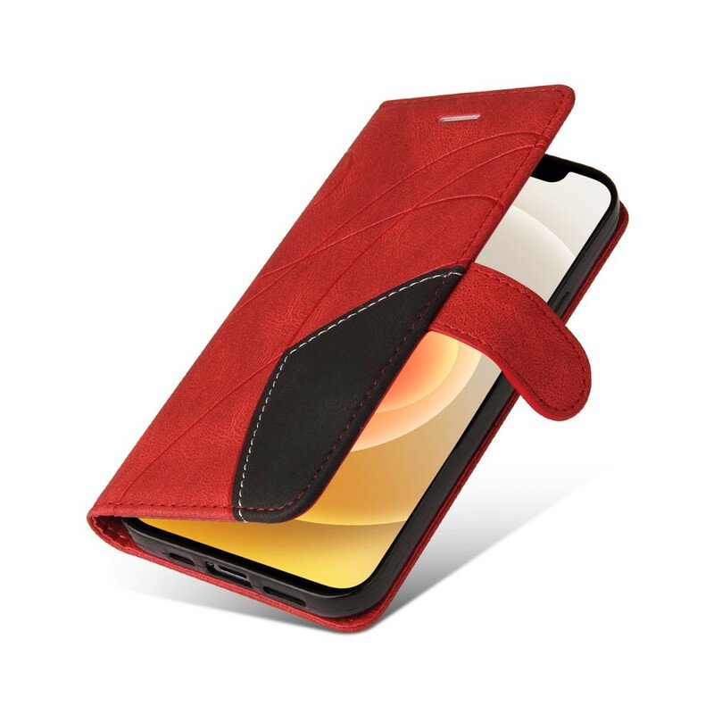 Fodral iPhone 13 Mini Tvåfärgad Signatur Konstläder