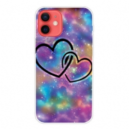Mobilskal iPhone 13 Mini Kedjade Hjärtan