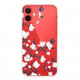 Mobilskal iPhone 13 Mini Vita Blommor