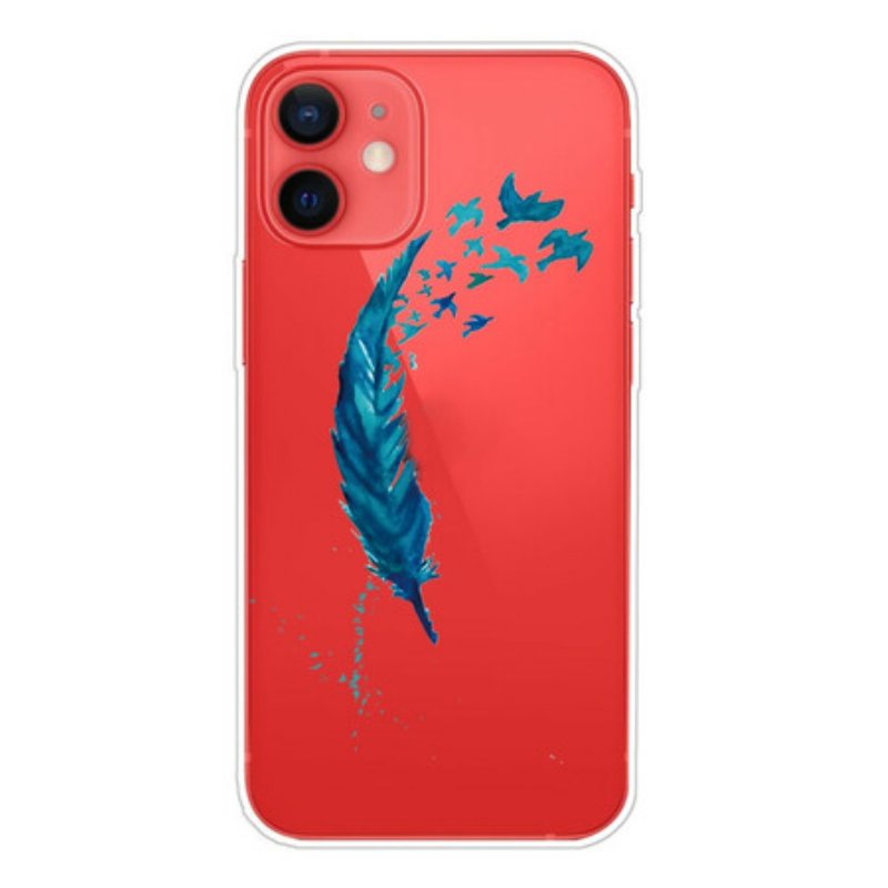 Skal iPhone 13 Mini Vacker Blå Fjäder