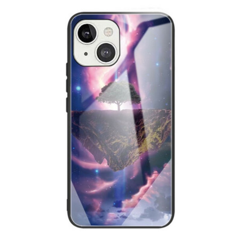 Skal iPhone 13 Mini Världsträd Härdat Glas