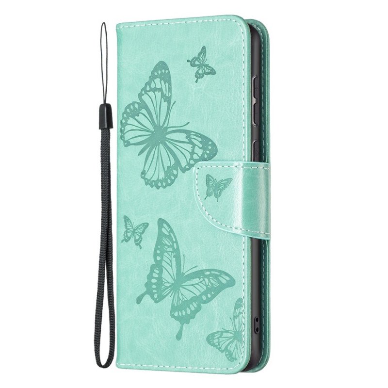 Fodral Samsung Galaxy A33 5G Med Kedjar Stringfjärilar