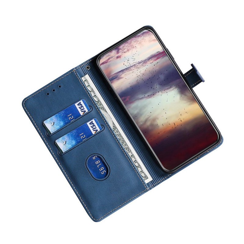 Folio-fodral Samsung Galaxy A33 5G Faux Läder Bicolor Snygg