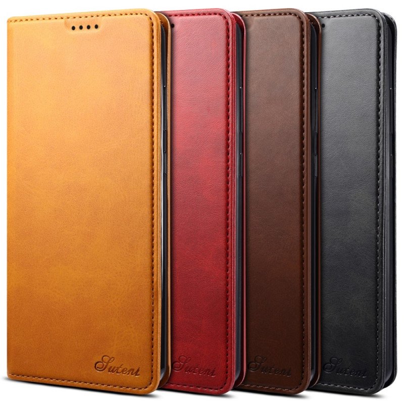 Folio-fodral Samsung Galaxy S20 Ultra Läderfodral Suteni Lädereffekt