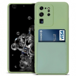 Skal Samsung Galaxy S20 Ultra Korthållare I Flytande Silikon