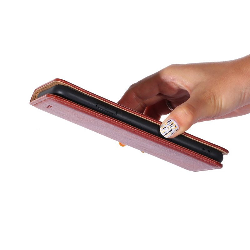 Folio-fodral Samsung Galaxy S22 5G Läderfodral Enfärgad