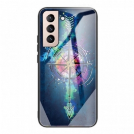 Skal Samsung Galaxy S22 5G Pil I Härdat Glas