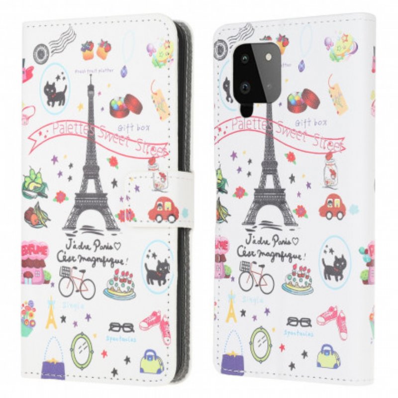 Fodral Samsung Galaxy A22 Jag Älskar Paris