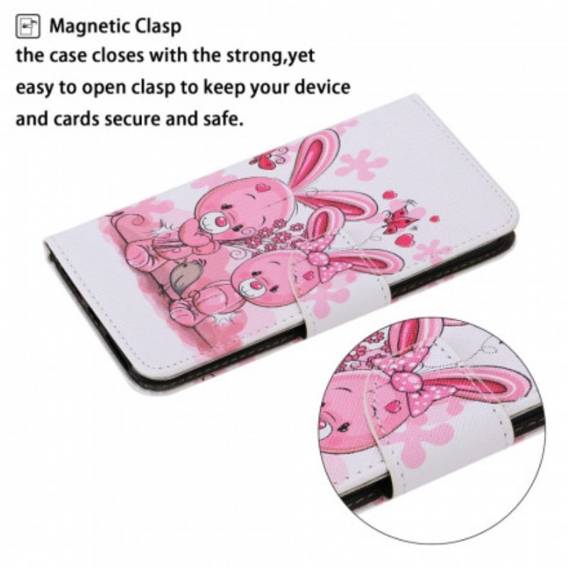 Folio-fodral Samsung Galaxy A22 Kaniner