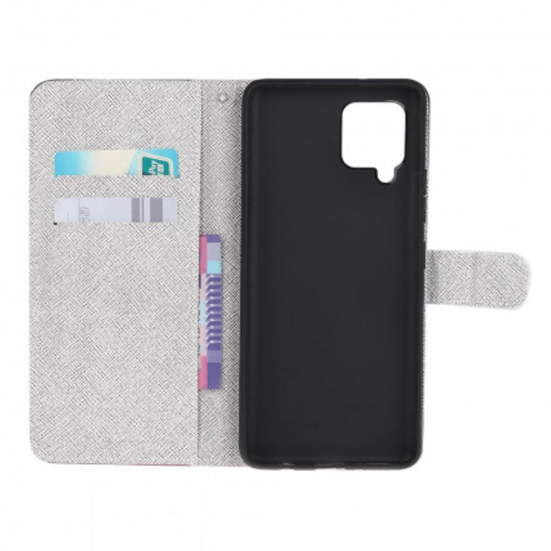 Folio-fodral Samsung Galaxy A22 Med Kedjar Leverans Thong Cats