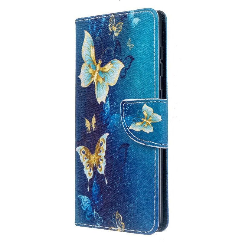 Folio-fodral Samsung Galaxy A71 Butterflies Kings