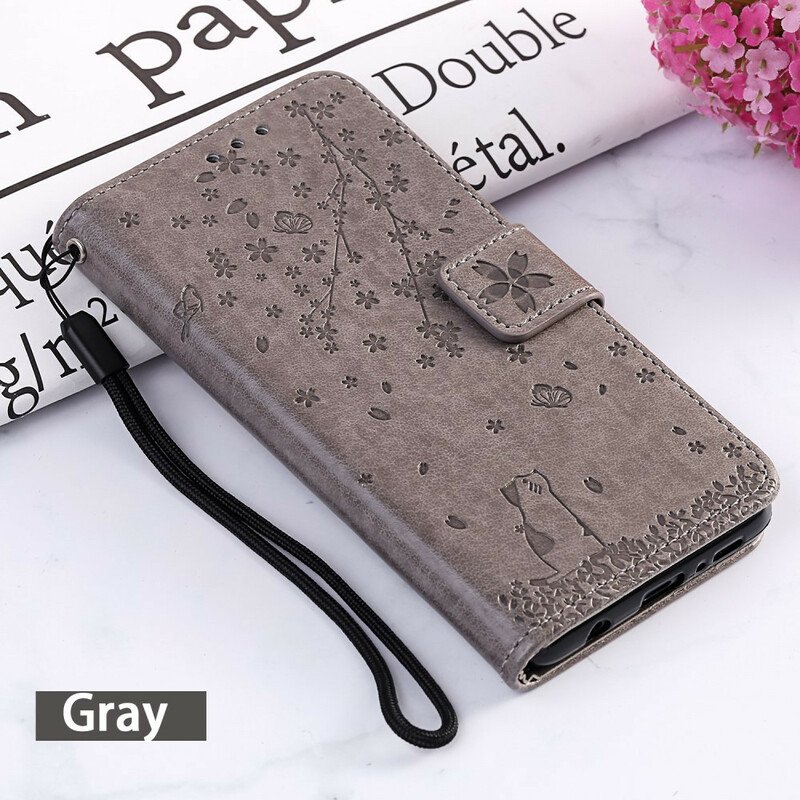 Läderfodral Samsung Galaxy A71 Med Kedjar Lanyard Daydream