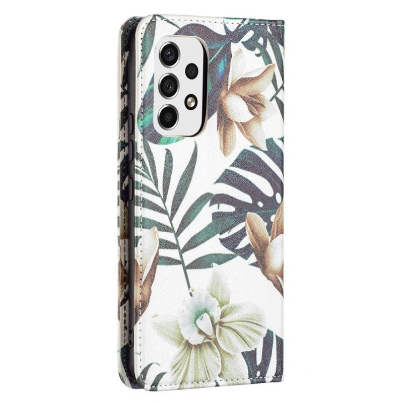 Folio-fodral Samsung Galaxy A53 5G Läderfodral Löv