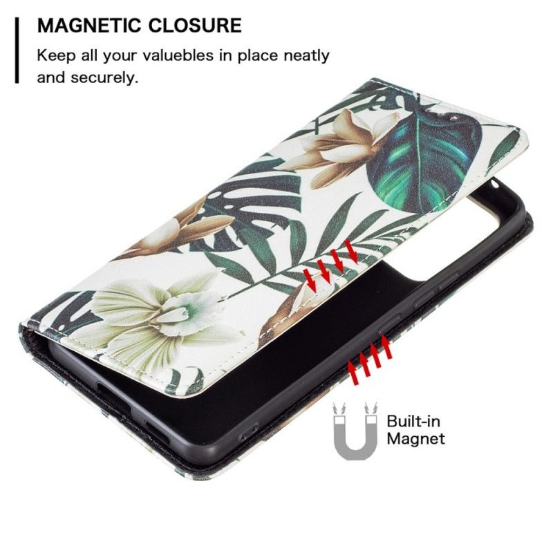 Folio-fodral Samsung Galaxy A53 5G Läderfodral Löv