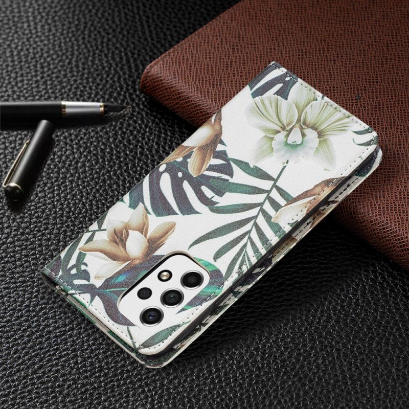 Folio-fodral Samsung Galaxy A53 5G Läderfodral Löv
