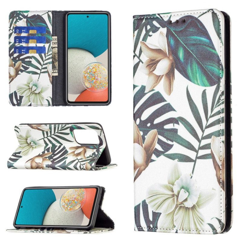 Folio-fodral Samsung Galaxy A53 5G Läderfodral Löv