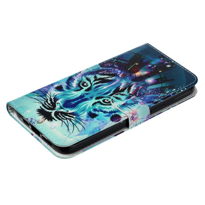 Läderfodral Xiaomi 14t Pro Telefonfodral Premium Wolf
