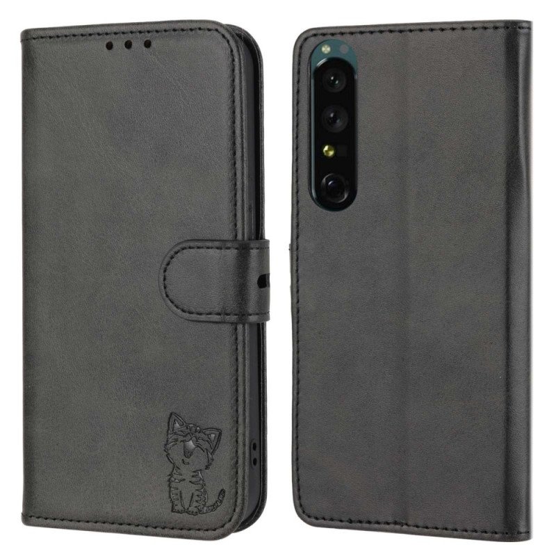 Fodral Sony Xperia 1 IV För Söt Katt