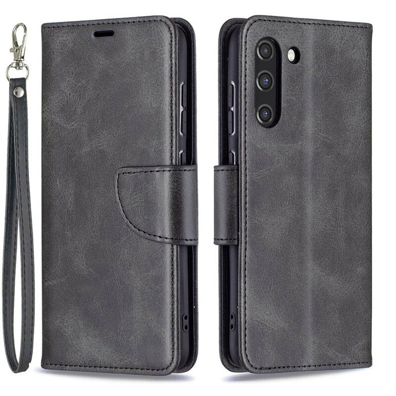Fodral Samsung Galaxy S21 FE Folio-fodral Slät Flap Sned