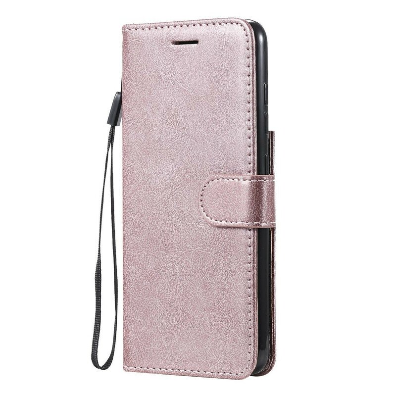 Fodral Samsung Galaxy S21 FE Med Kedjar Strappy Lädereffekt