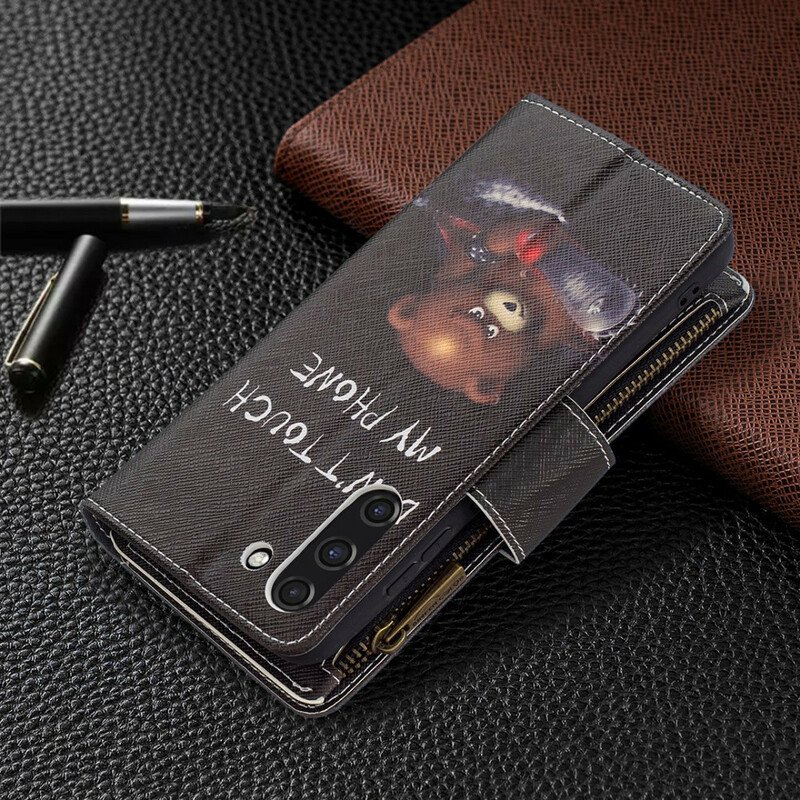 Fodral Samsung Galaxy S21 FE Pocketbjörn Med Dragkedja