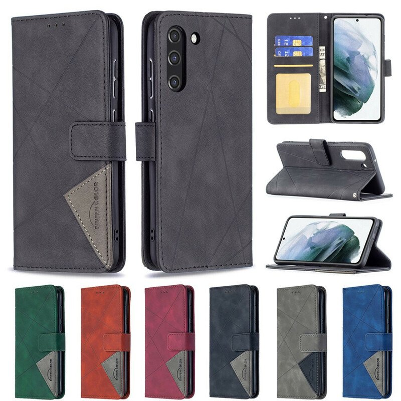 Folio-fodral Samsung Galaxy S21 FE Binfen Färgtrianglar