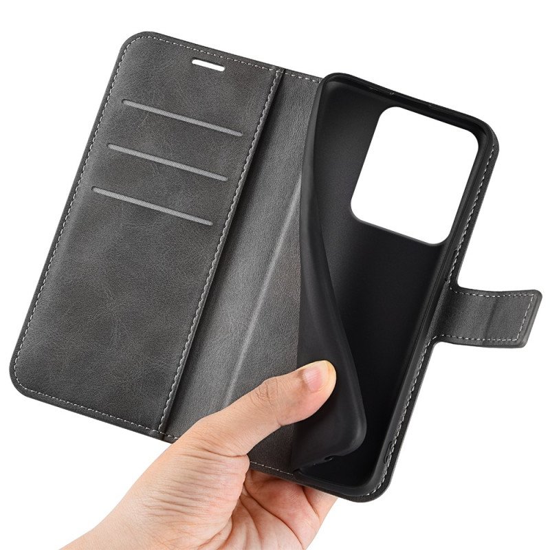 Fodral Xiaomi Redmi Note 14s Lädermodell