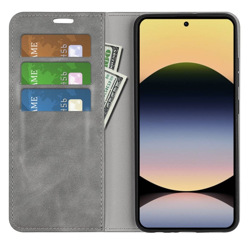 Folio-fodral Xiaomi Redmi Note 14s Telefonfodral Läderstil