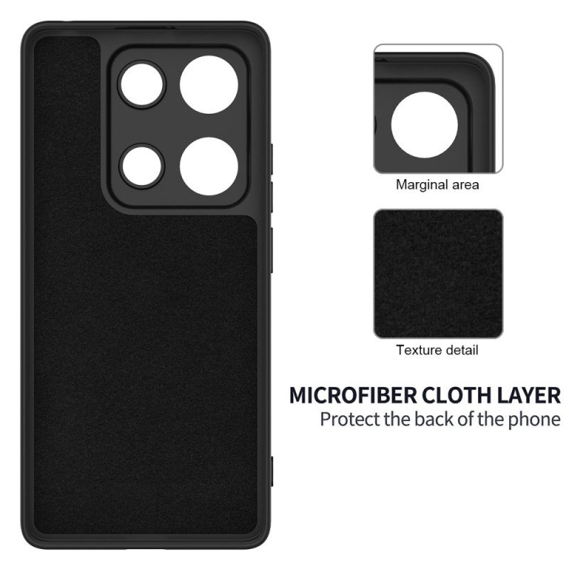 Skal Xiaomi Redmi Note 14s Telefonfodral Flytande Silikonarmband