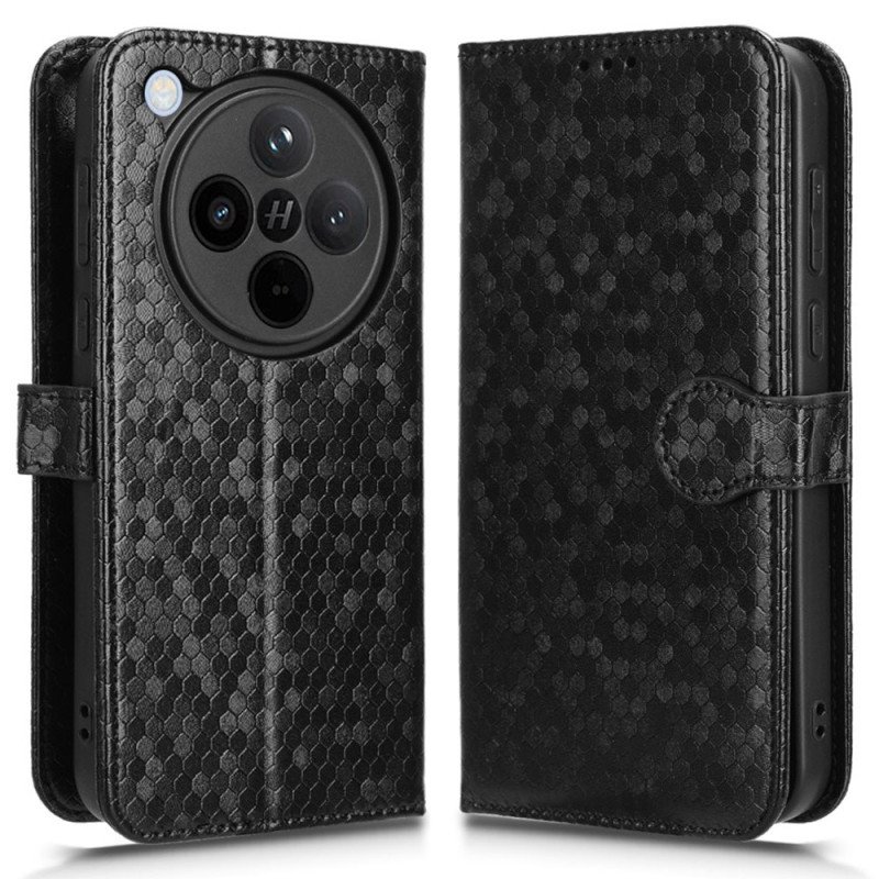 Fodral För Oppo Find X8 Glänsande Remprickar