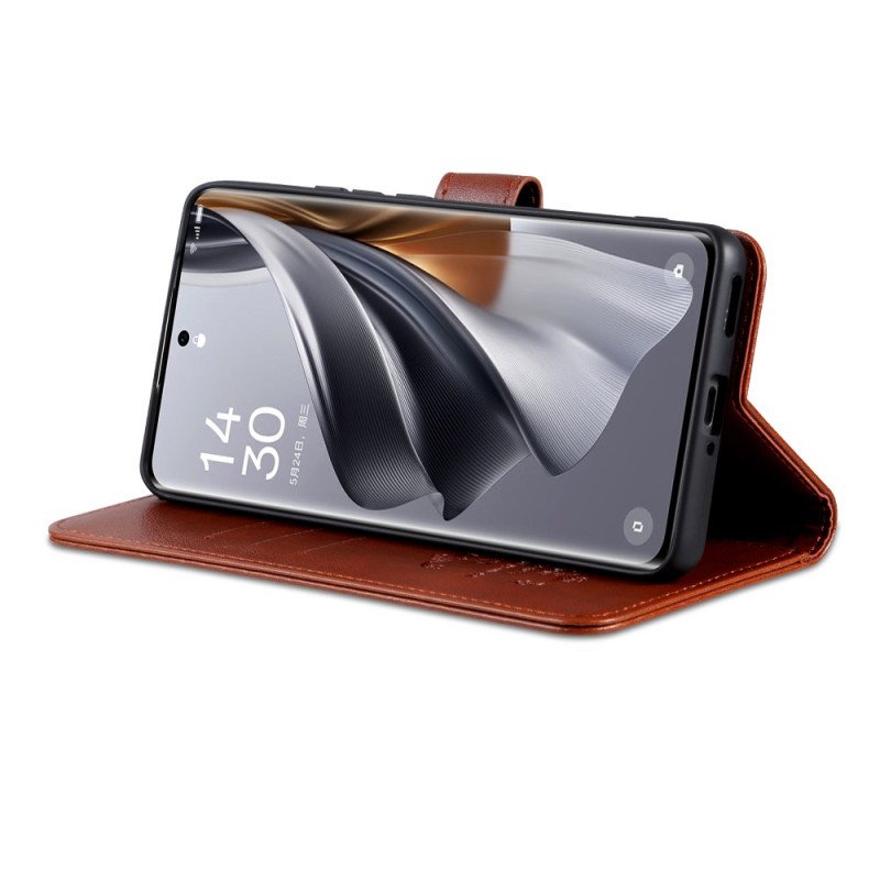 Fodral Oppo Find X8 Lädereffekt Azns