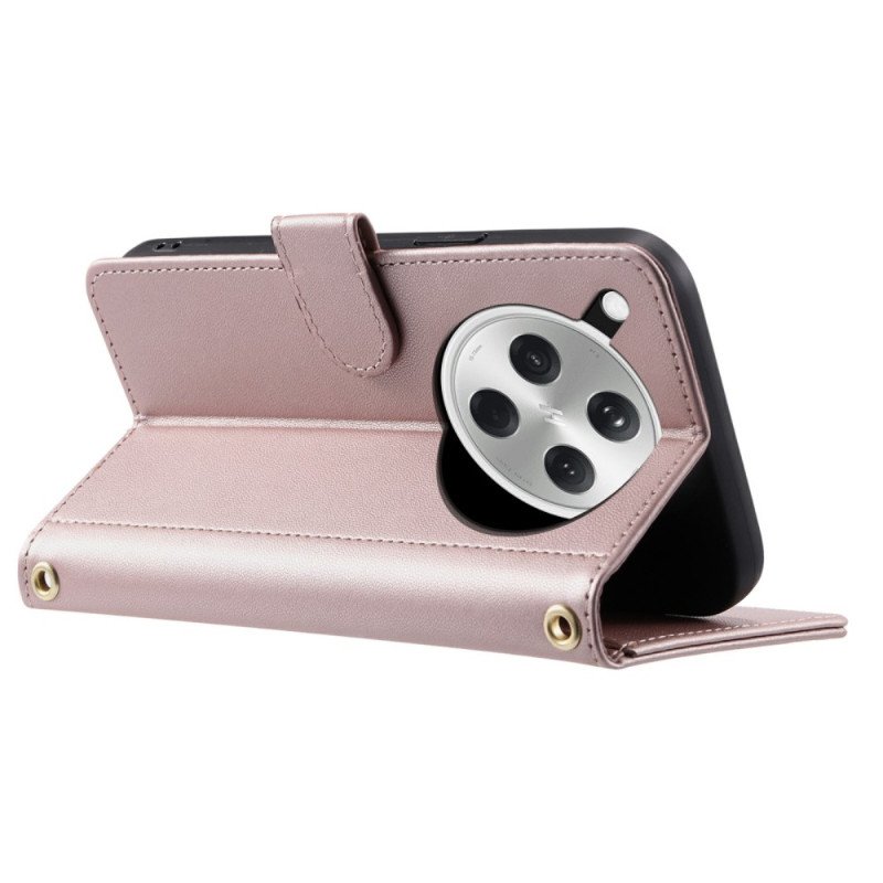 Fodral Oppo Find X8 Quiltad Med Rem Och Axelrem