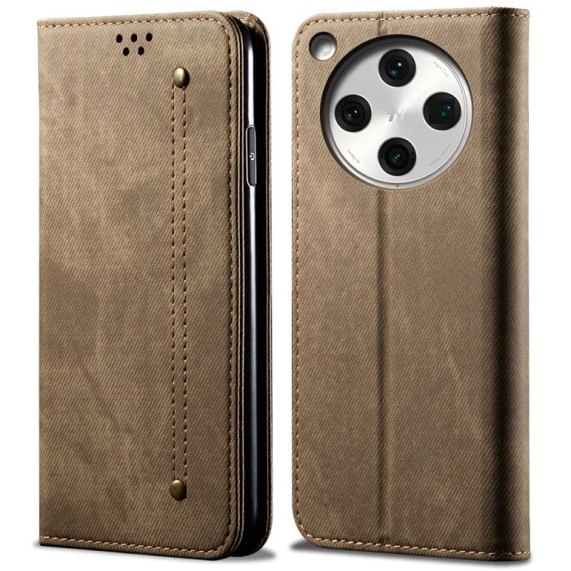 Folio-fodral Oppo Find X8 Denimtyg