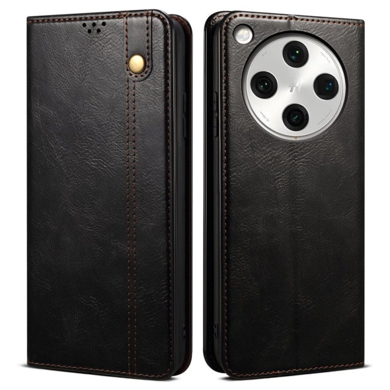 Folio-fodral Oppo Find X8 Telefonfodral Vaxat Konstläder