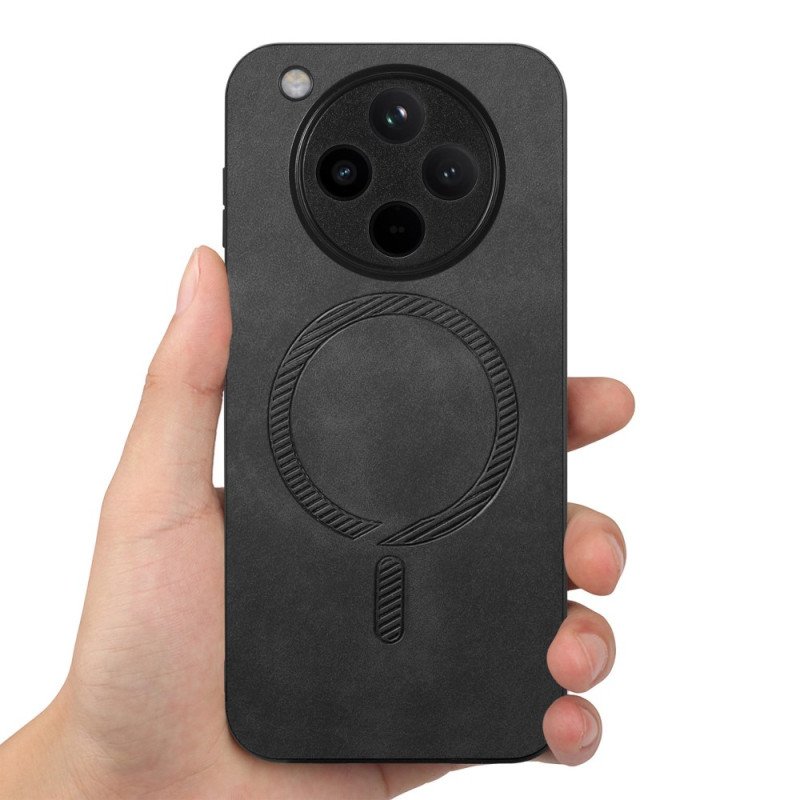 Skal Oppo Find X8 Magsafe-kompatibel Lädereffekt