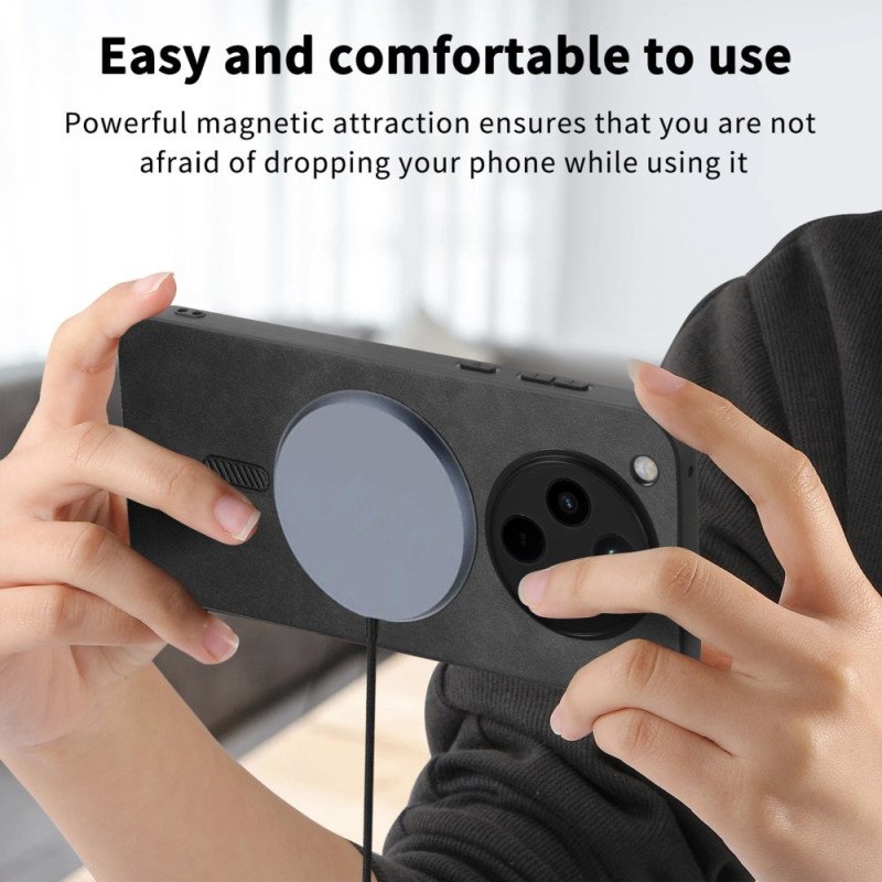 Skal Oppo Find X8 Magsafe-kompatibel Lädereffekt