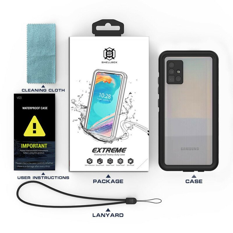 Skal Samsung Galaxy A51 5G Vattentät Shellbox