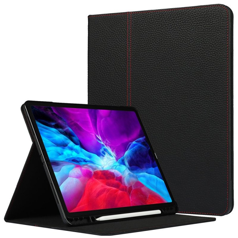 Fodral iPad Pro 12.9" (2020) Äkta Litchi Läder